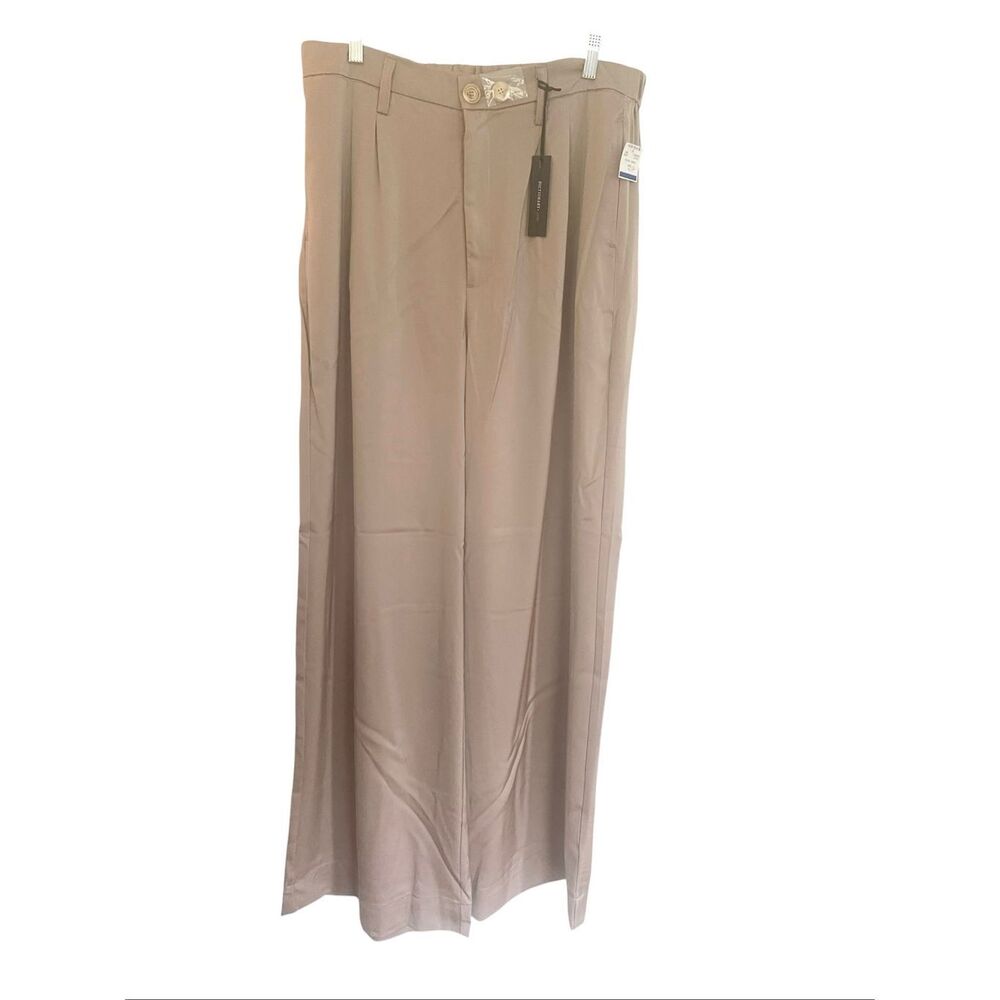 Dictionary Women’s Satin Wide legs Sz XL NWT